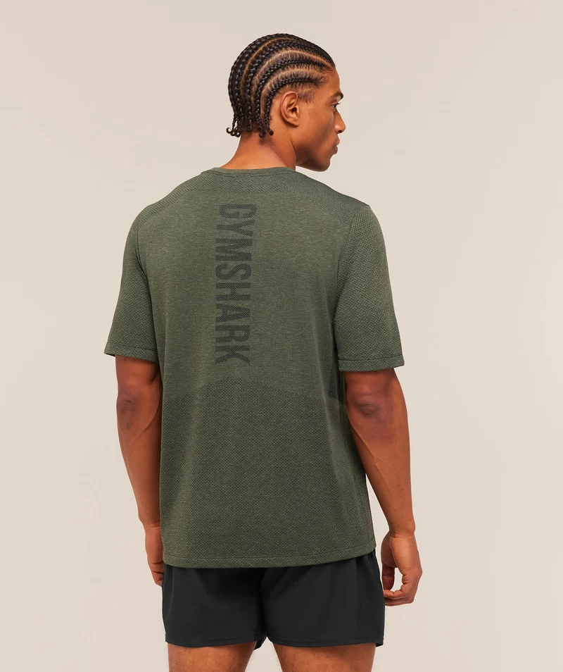 Gymshark Lightweight Seamless T-Shirt - Strength Green/Marl