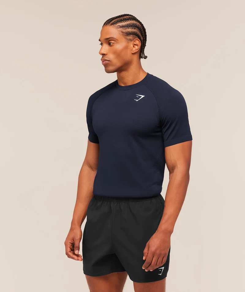 Gymshark Vital Seamless T-Shirt - Navy/Heavy Blue