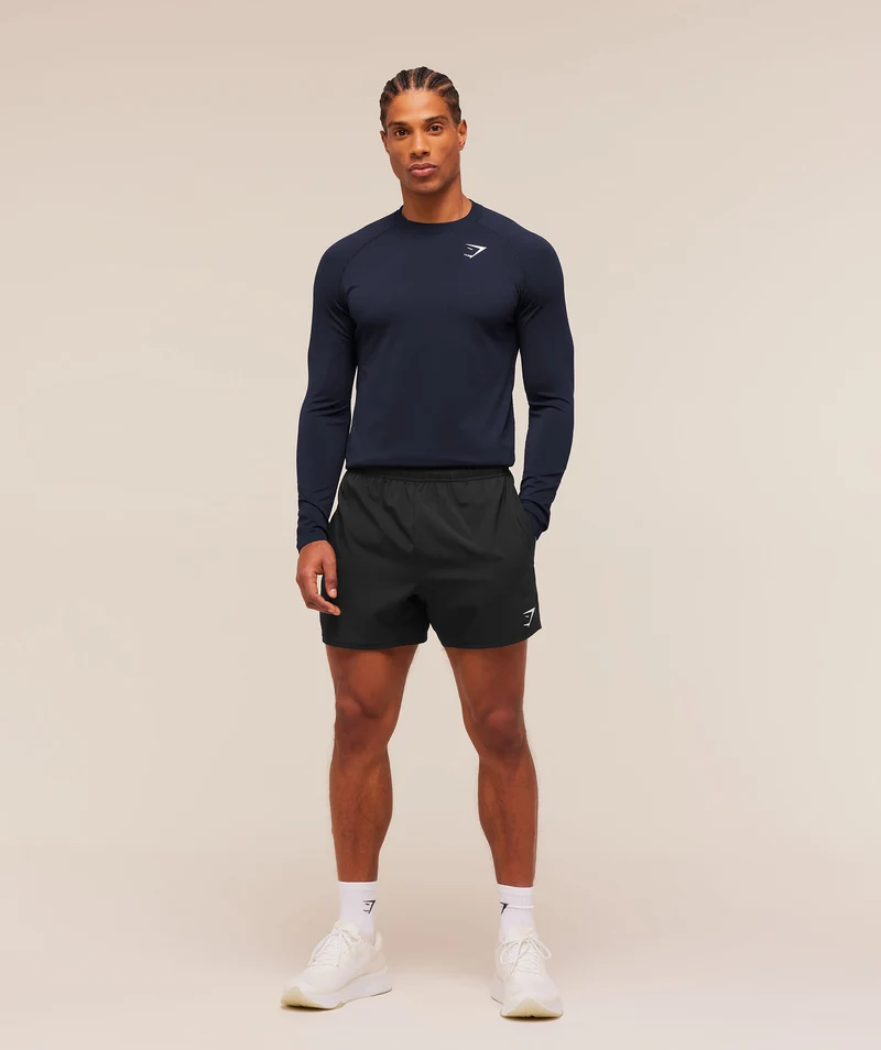Gymshark Vital Seamless Long Sleeve T-Shirt - Navy/Heavy Blue