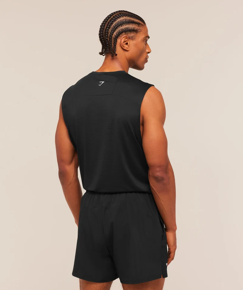Gymshark Train Cut Off Tank - Black