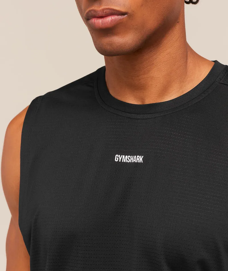 Gymshark Train Cut Off Tank - Black