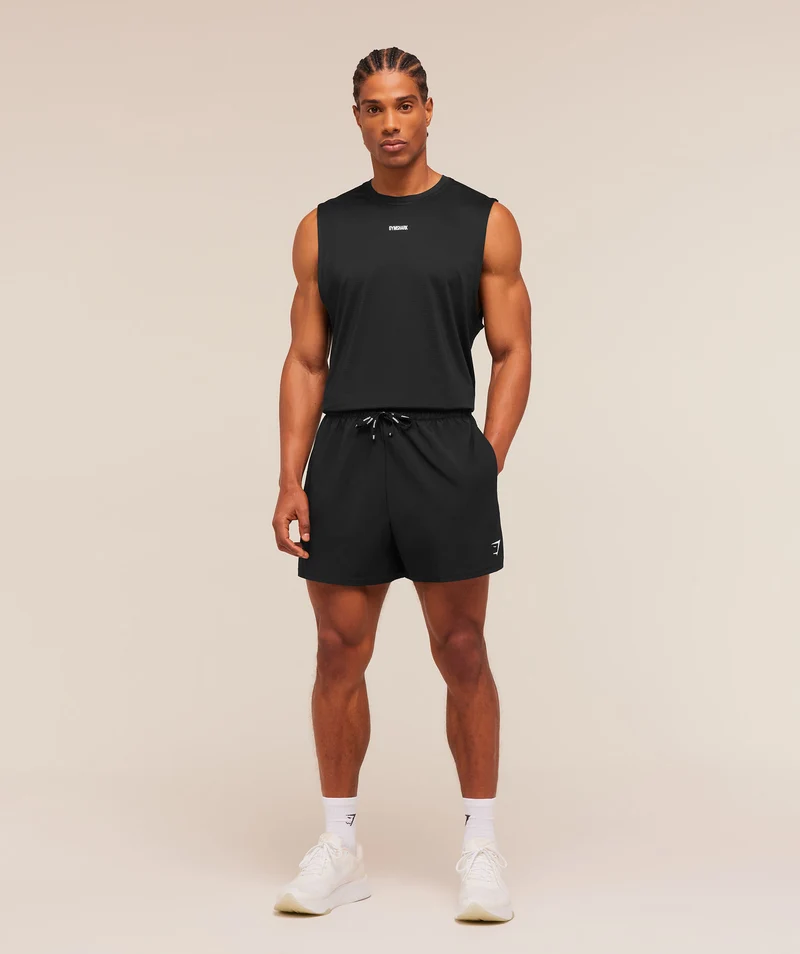 Gymshark Train Cut Off Tank - Black