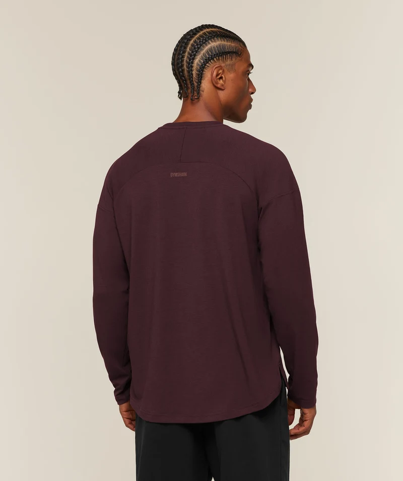 Gymshark GSLC Raglan Long Sleeve T-Shirt - Cherry Purple