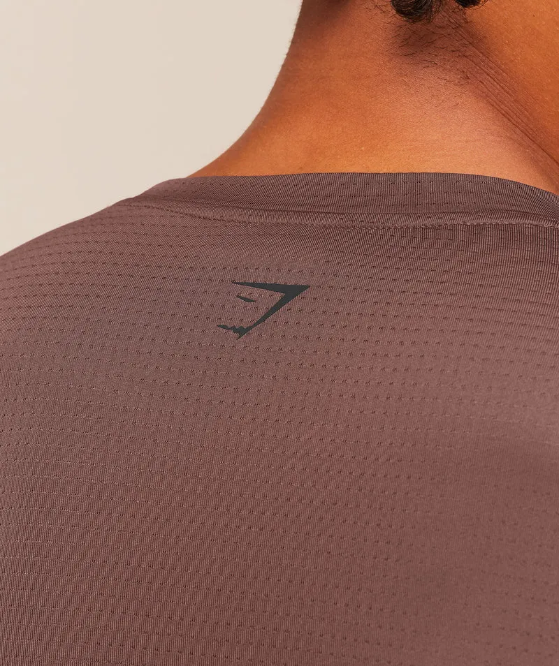 Gymshark Train Long Sleeve T-Shirt - Espresso Brown