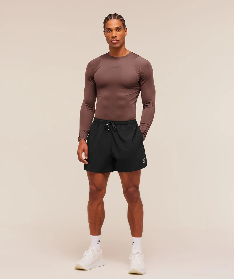 Gymshark Train Long Sleeve T-Shirt - Espresso Brown