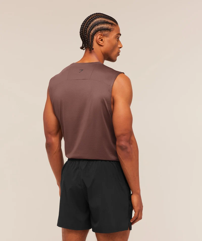 Gymshark Train Cut Off Tank - Espresso Brown