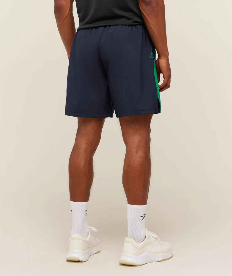 Gymshark Sport 7" Shorts - Heavy Blue/Track Green