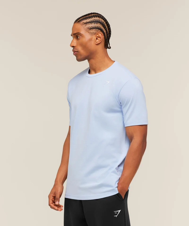 Gymshark Crest T-Shirt - Tranquil Blue