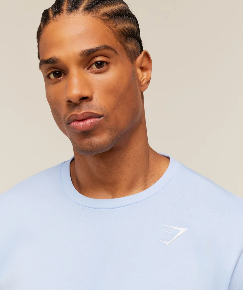 Gymshark Crest T-Shirt - Tranquil Blue