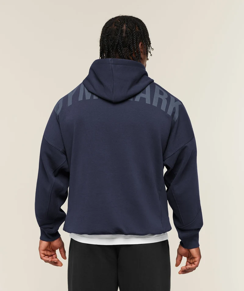 Gymshark Power Oversized Hoodie - Heavy Blue/Shadow Blue