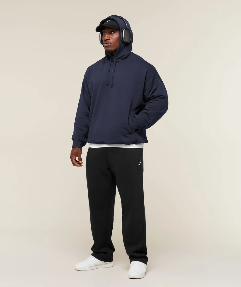 Gymshark Power Oversized Hoodie - Heavy Blue/Shadow Blue