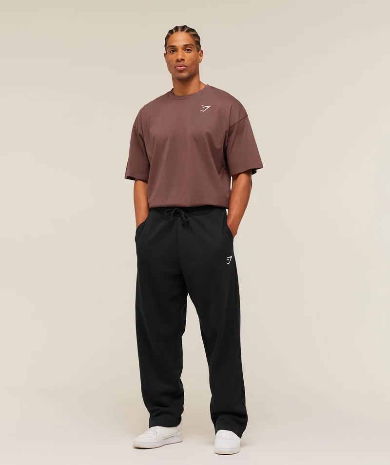 Gymshark Crest Oversized T-Shirt - Espresso Brown