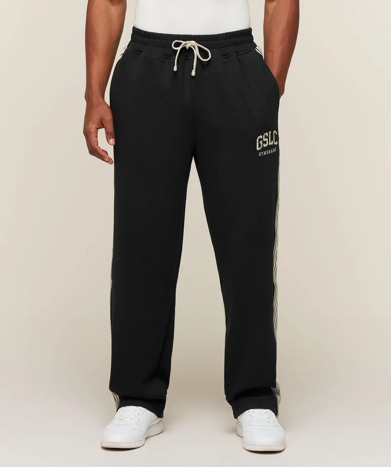 Gymshark GSLC Taped Straight Leg Track Pants - Black