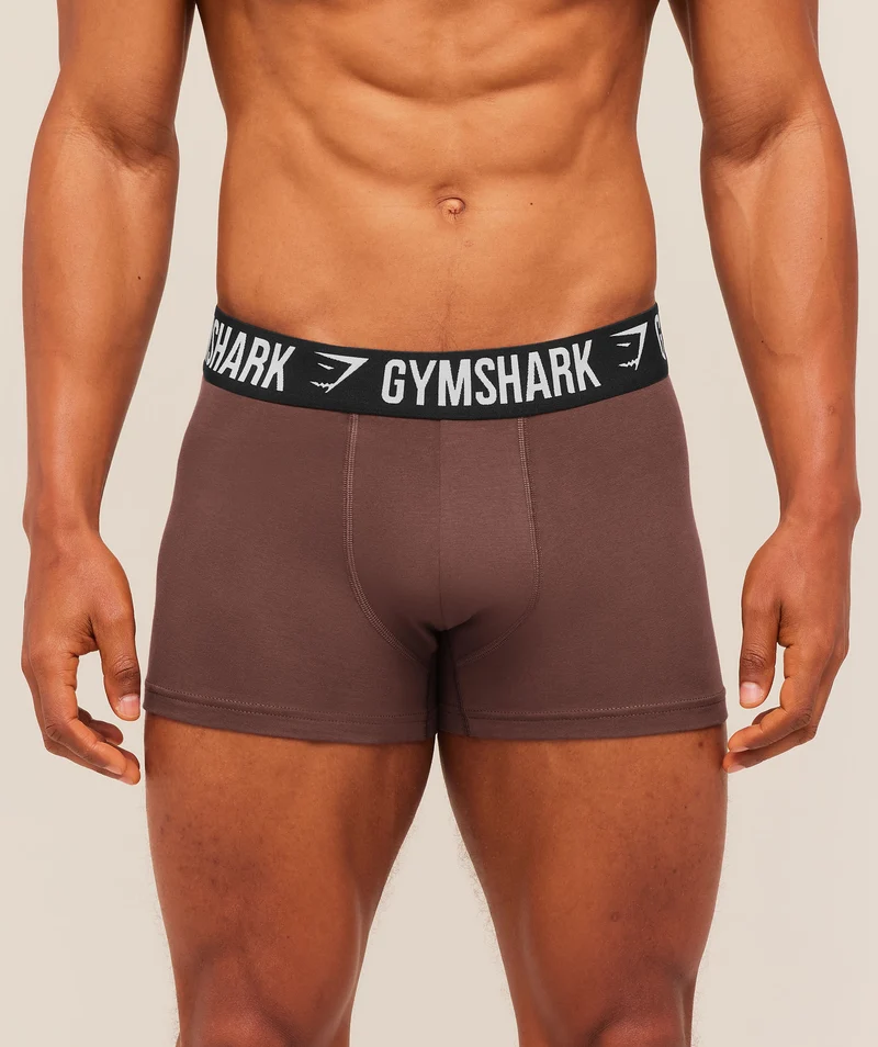 Gymshark Boxer Brief 5PK - Chalk Beige/Canvas Green/Espresso Brown/Cherry Purple/Lifestyle Brown