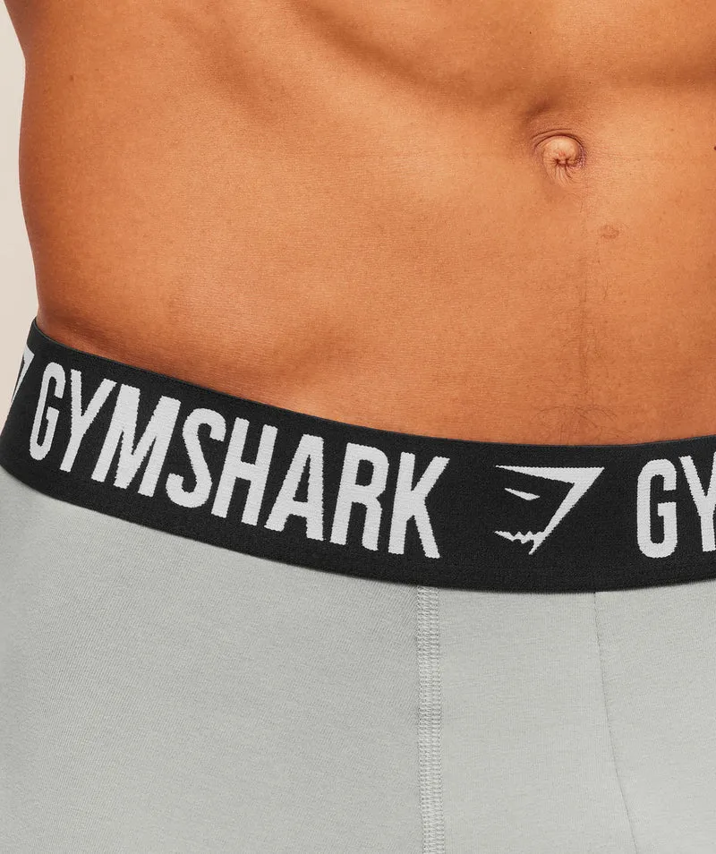 Gymshark Long Boxer Brief 3PK - Smokey Grey