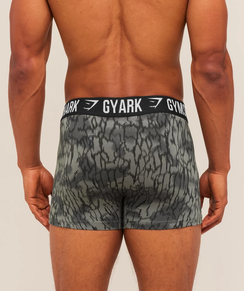 Gymshark Boxer Brief 5PK - Ash Grey/Chalk Beige/Lifestyle Brown/Espresso Brown