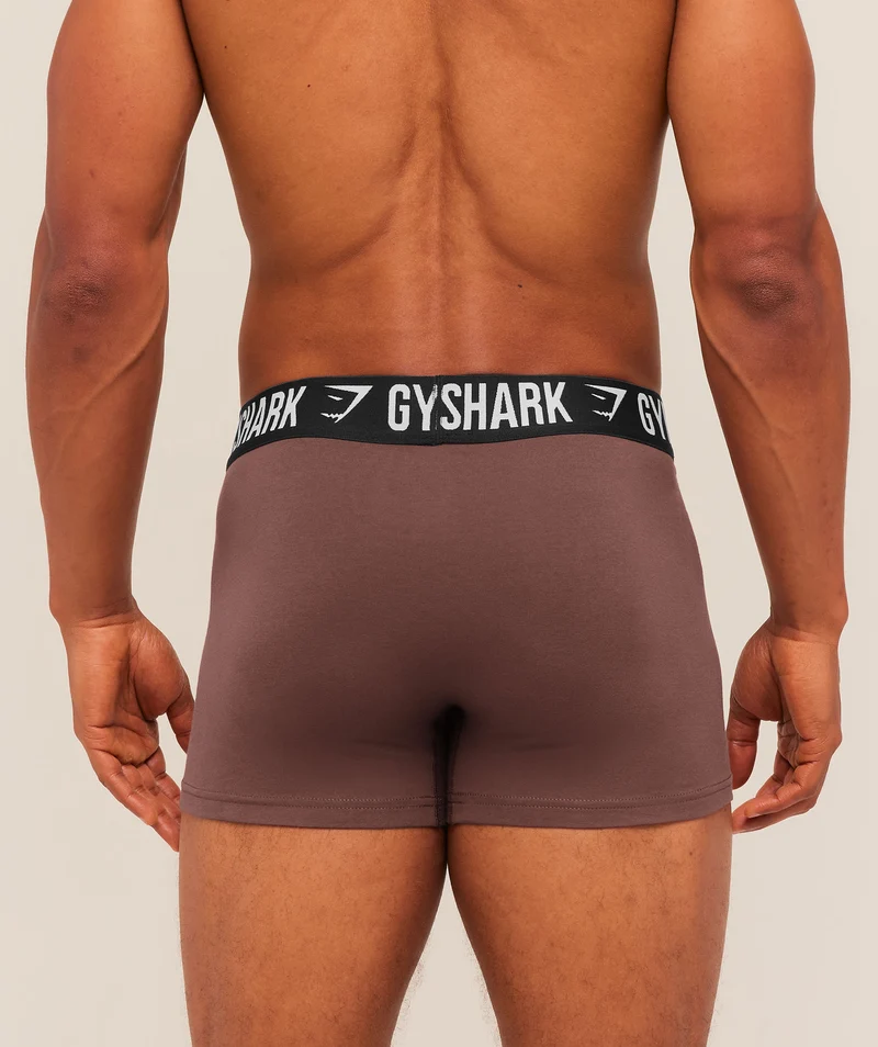 Gymshark Boxer Brief 5PK - Ash Grey/Chalk Beige/Lifestyle Brown/Espresso Brown