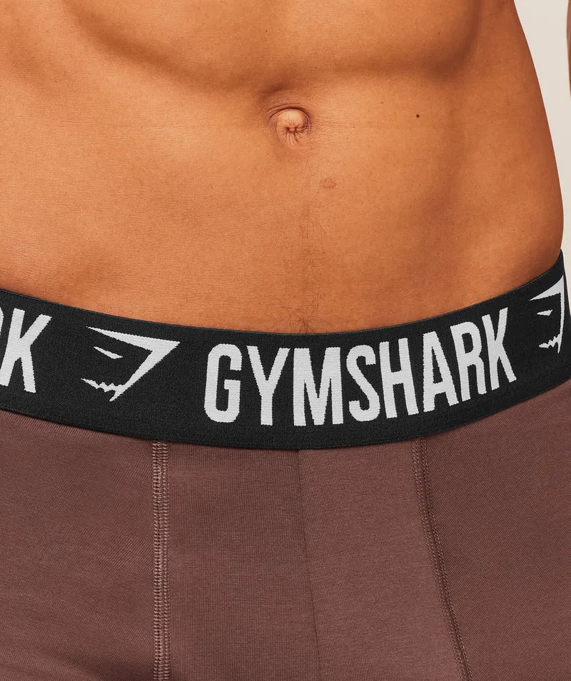 Gymshark Boxer Brief 5PK - Ash Grey/Chalk Beige/Lifestyle Brown/Espresso Brown