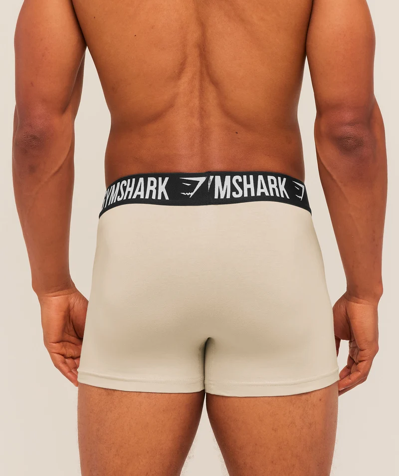 Gymshark Boxer Brief 5PK - Ash Grey/Chalk Beige/Lifestyle Brown/Espresso Brown