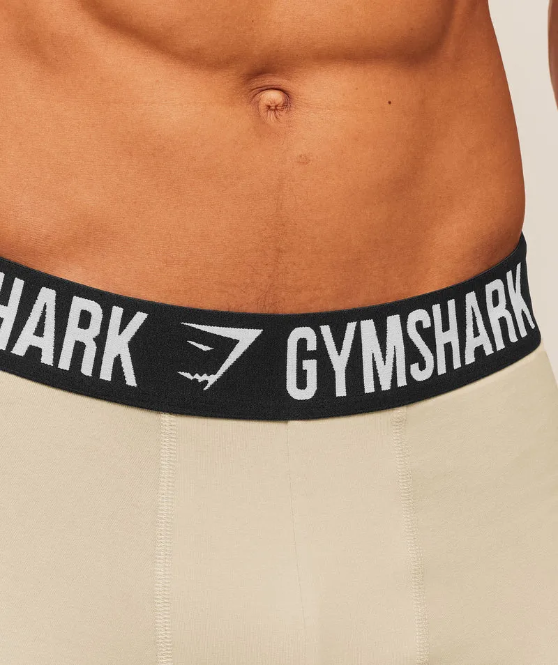 Gymshark Boxer Brief 5PK - Ash Grey/Chalk Beige/Lifestyle Brown/Espresso Brown