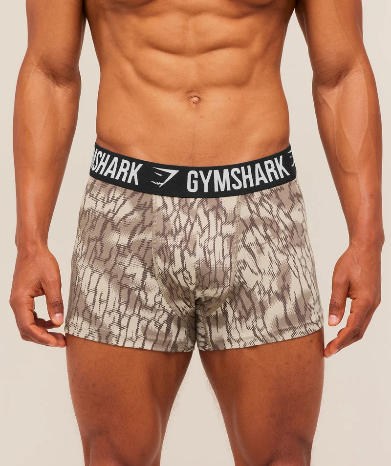 Gymshark Boxer Brief 3PK - Ash Grey/Chalk Beige/Lifestyle Brown