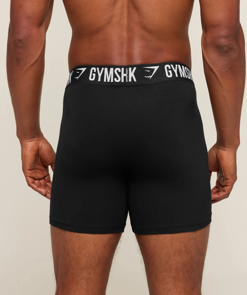 Gymshark Long Boxer Brief 3PK - Black