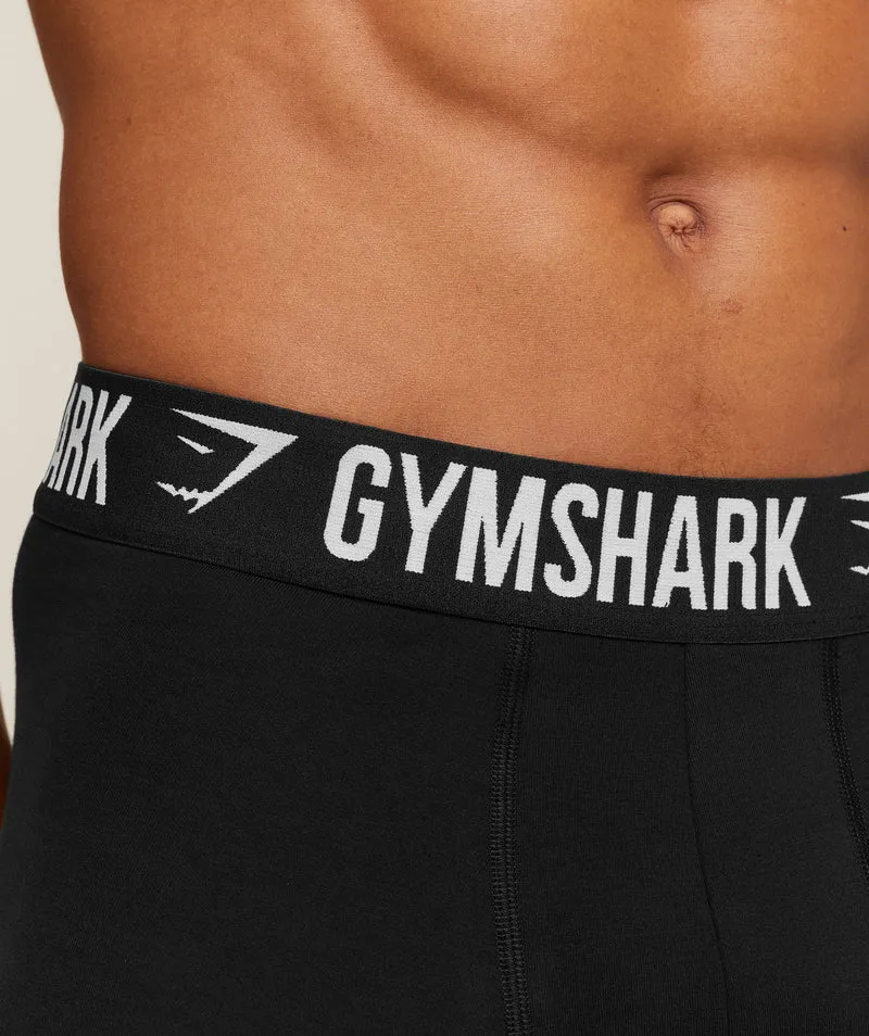 Gymshark Long Boxer Brief 3PK - Black