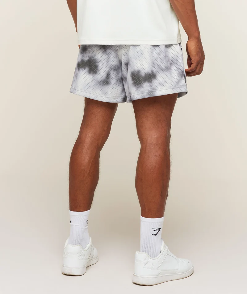 Gymshark Lifting Mesh 5" Shorts - Mist Grey