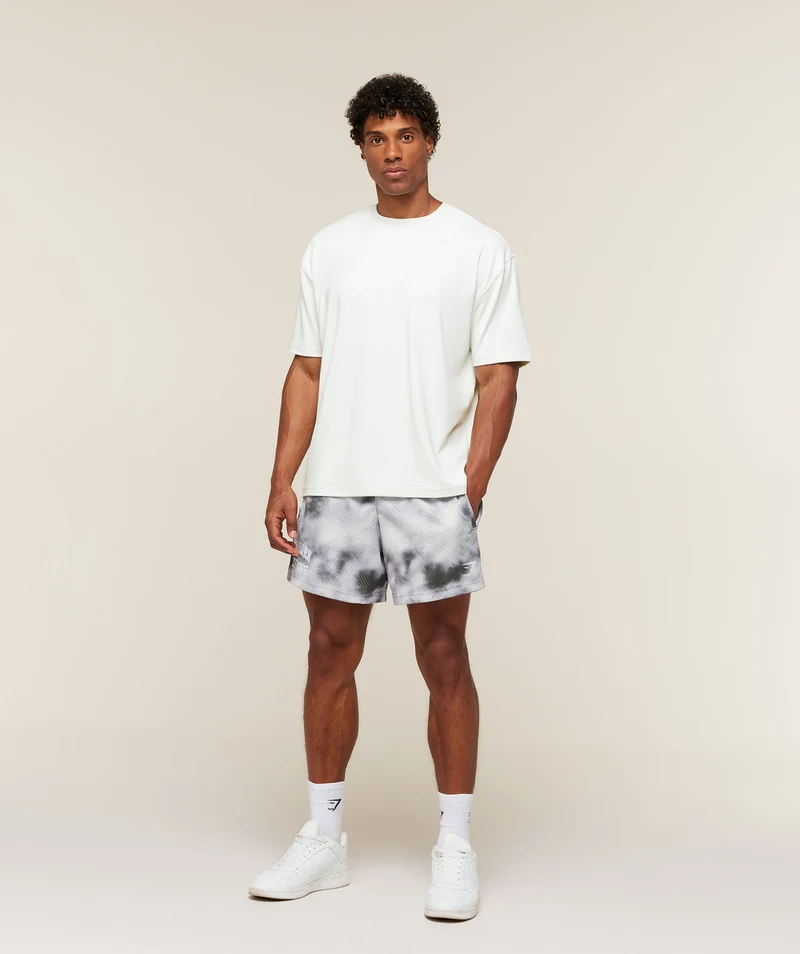 Gymshark Lifting Mesh 5" Shorts - Mist Grey