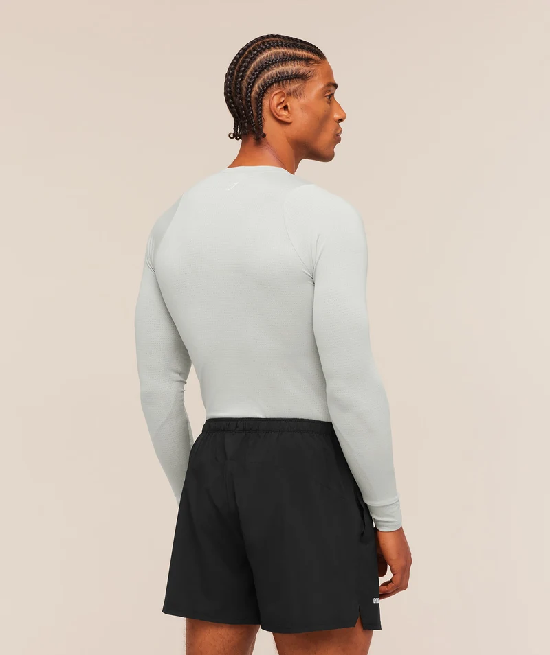 Gymshark Train Long Sleeve T-Shirt - Light Grey