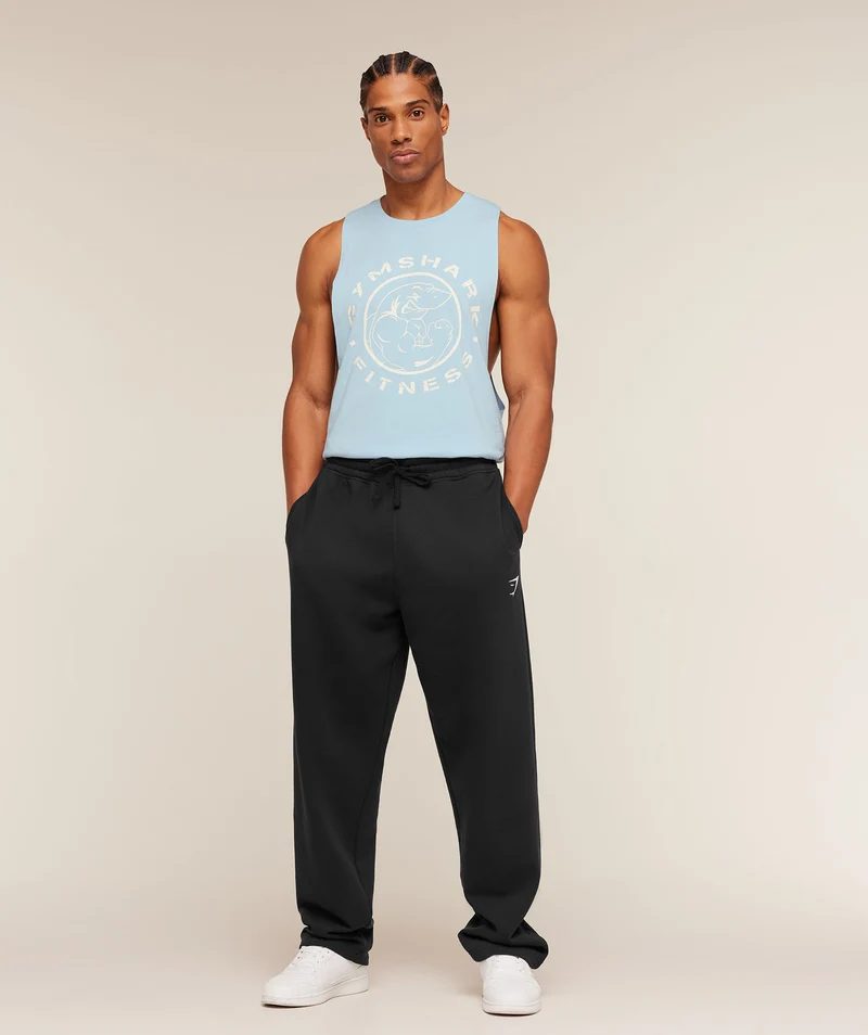Gymshark Legacy Drop Arm Tank - Chilled Blue