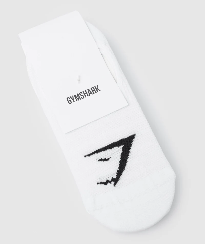Gymshark No Show Socks 3pk - White