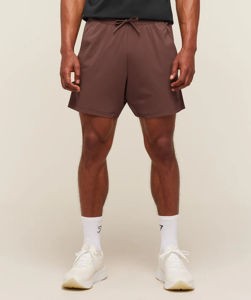 Gymshark Hybrid 6" Short - Espresso Brown