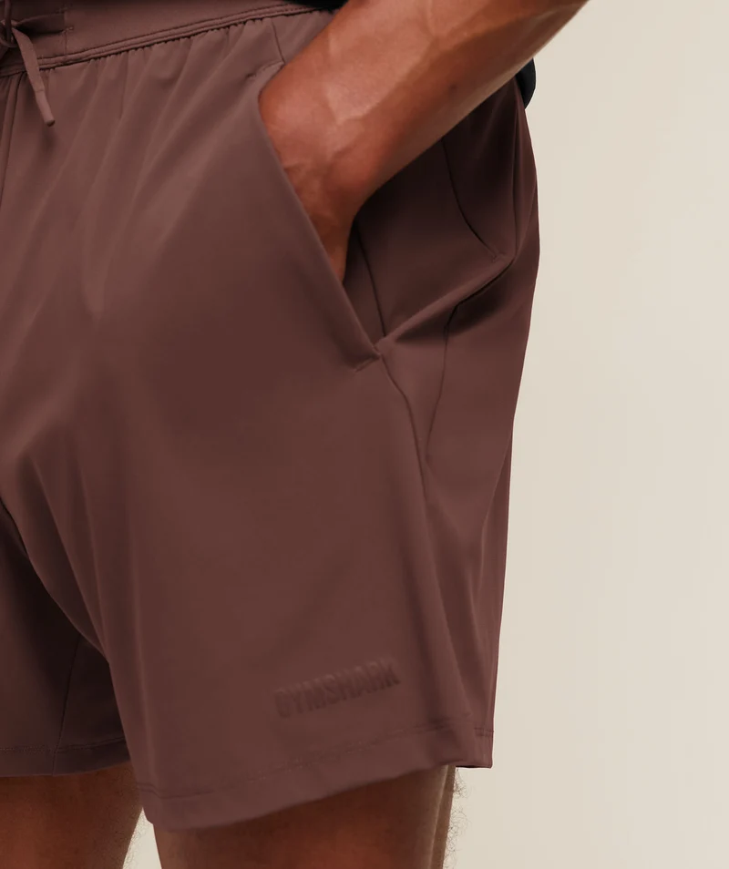 Gymshark Hybrid 6" Short - Espresso Brown