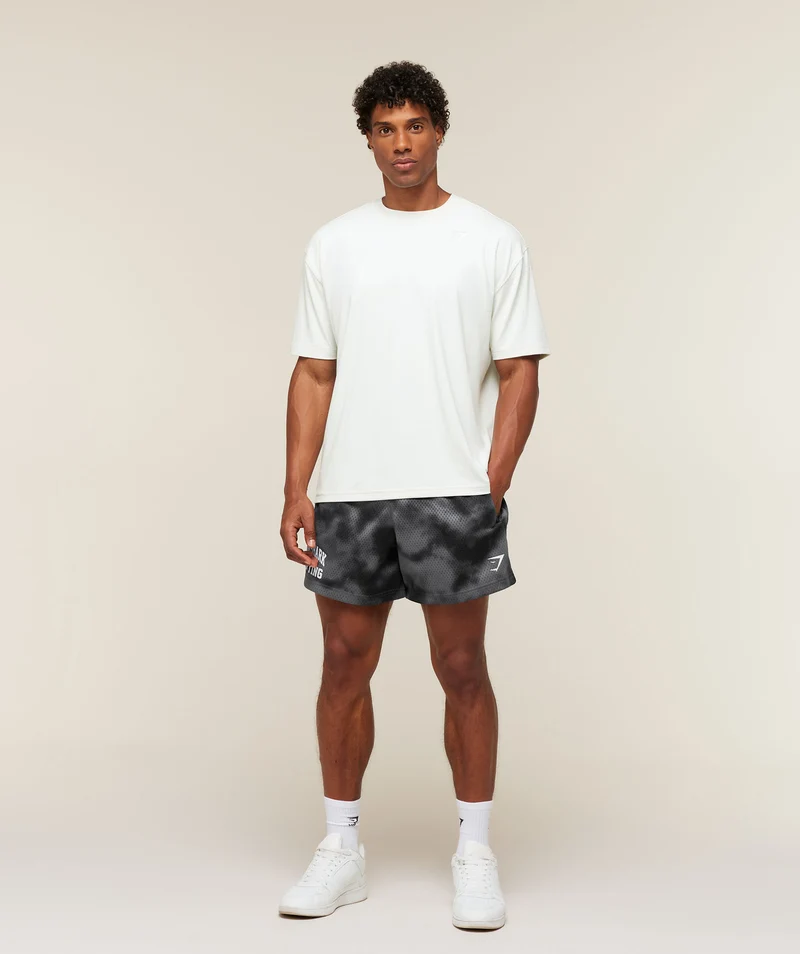 Gymshark Lifting Mesh 5" Shorts - Dark Grey