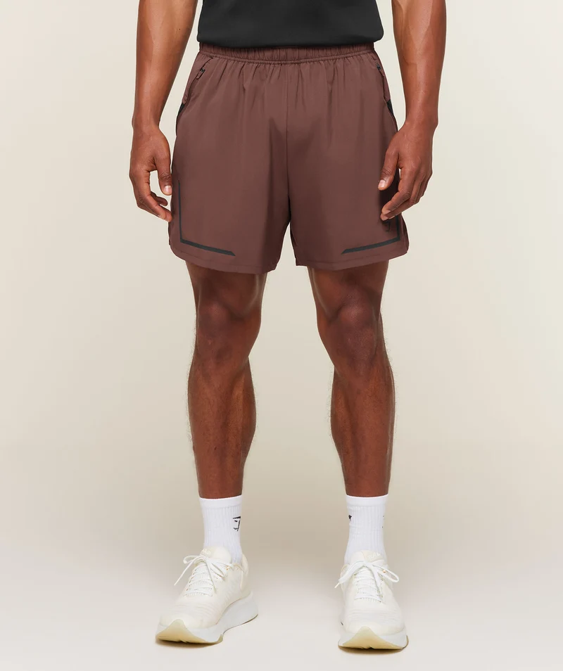 Gymshark Movement Sport 5" Shorts - Espresso Brown