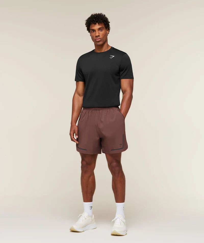 Gymshark Movement Sport 5" Shorts - Espresso Brown