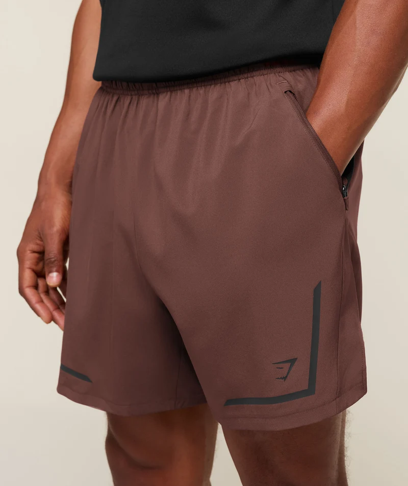 Gymshark Movement Sport 5" Shorts - Espresso Brown