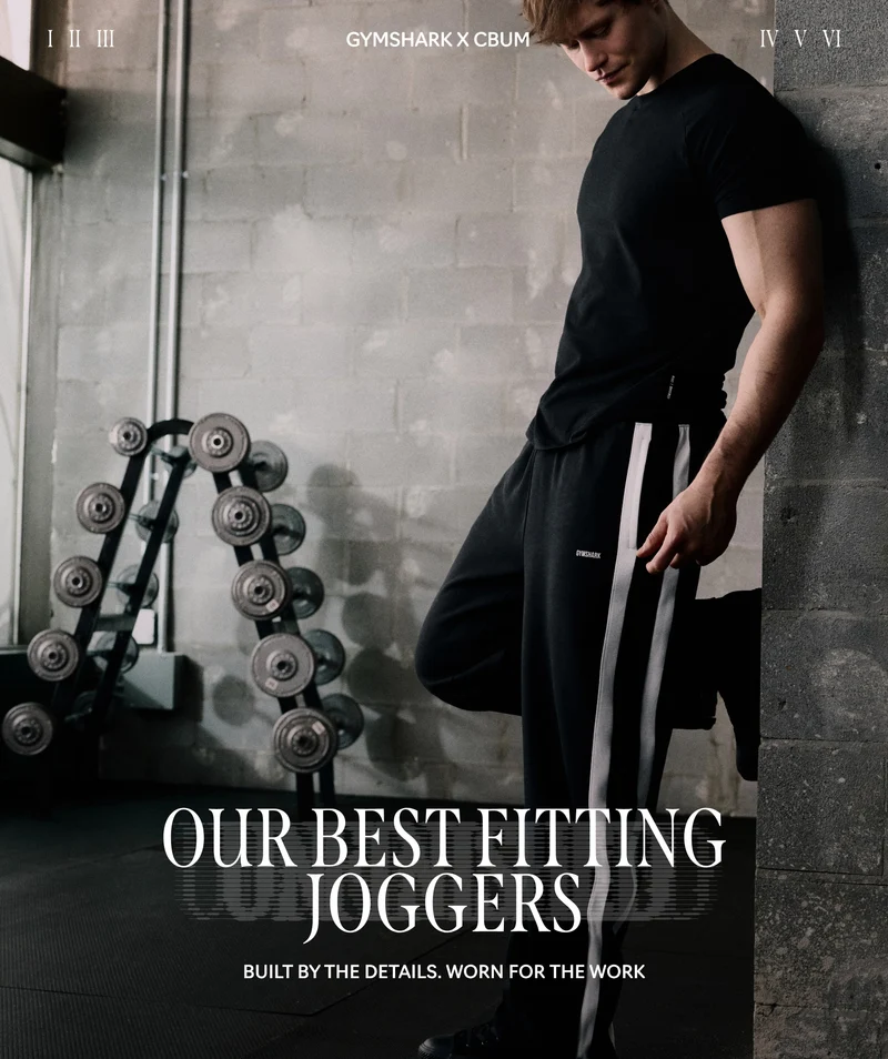 Gymshark x CBUM Straight Leg Jogger - Black