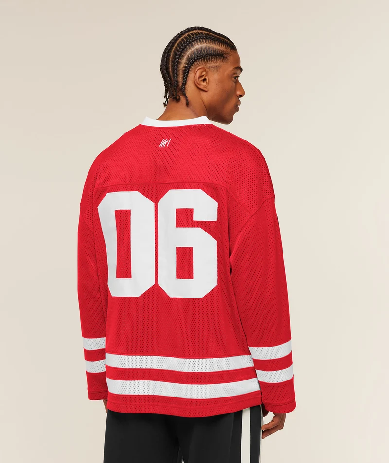 Gymshark x CBUM Hockey Jersey - Crimson Red