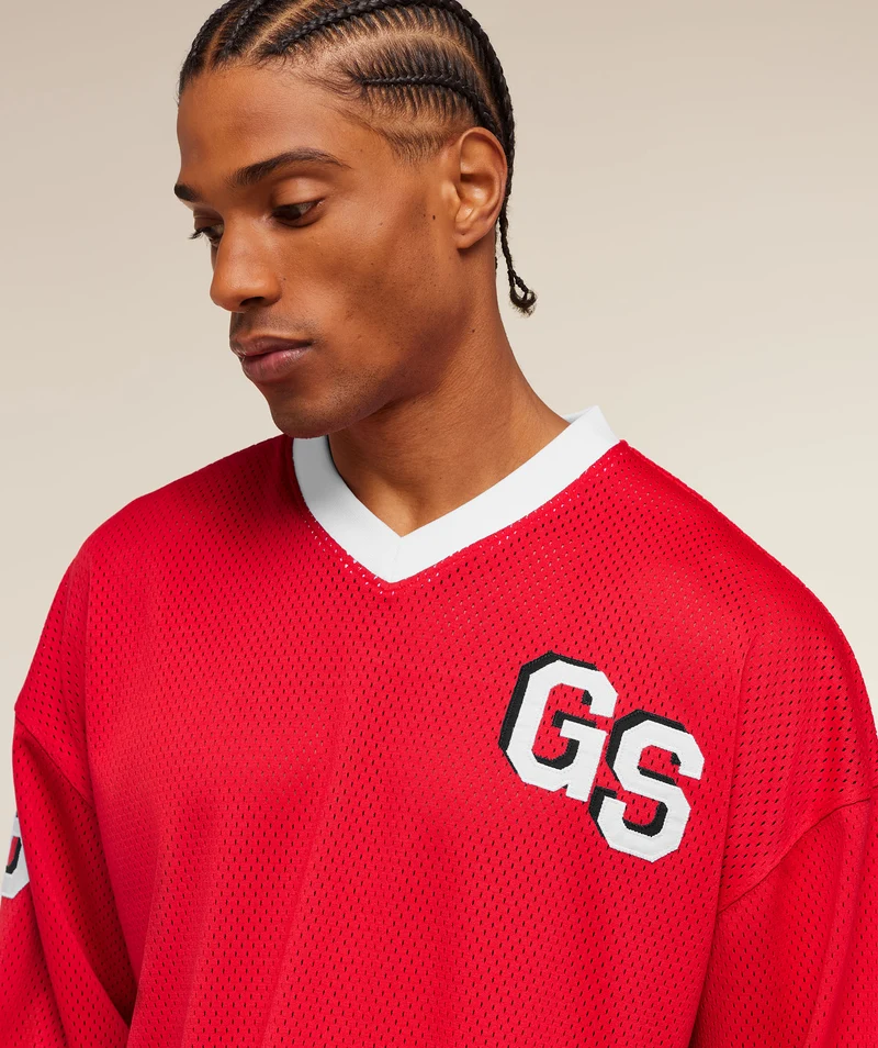 Gymshark x CBUM Hockey Jersey - Crimson Red