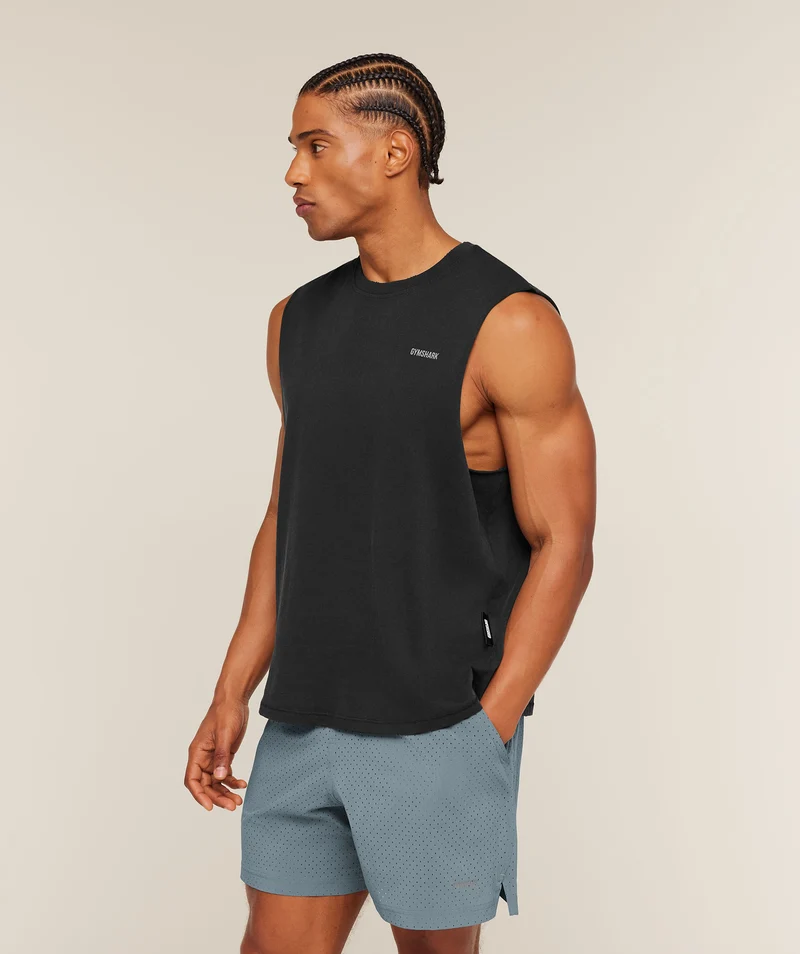 Gymshark x CBUM Washed Sleeveless T-Shirt - Black