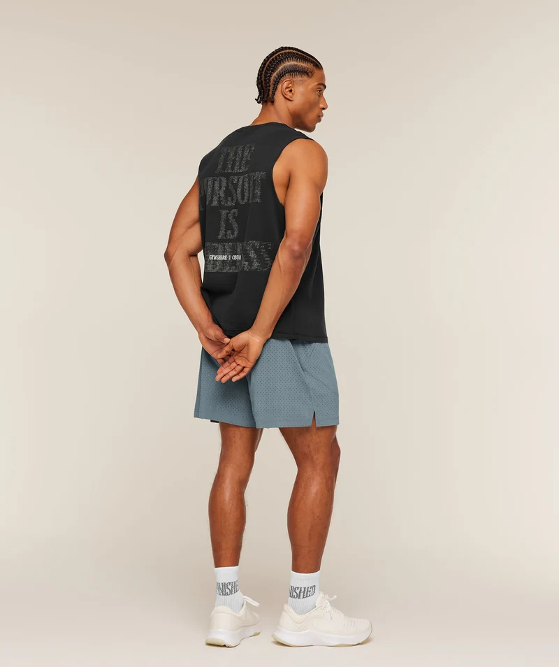 Gymshark x CBUM Washed Sleeveless T-Shirt - Black