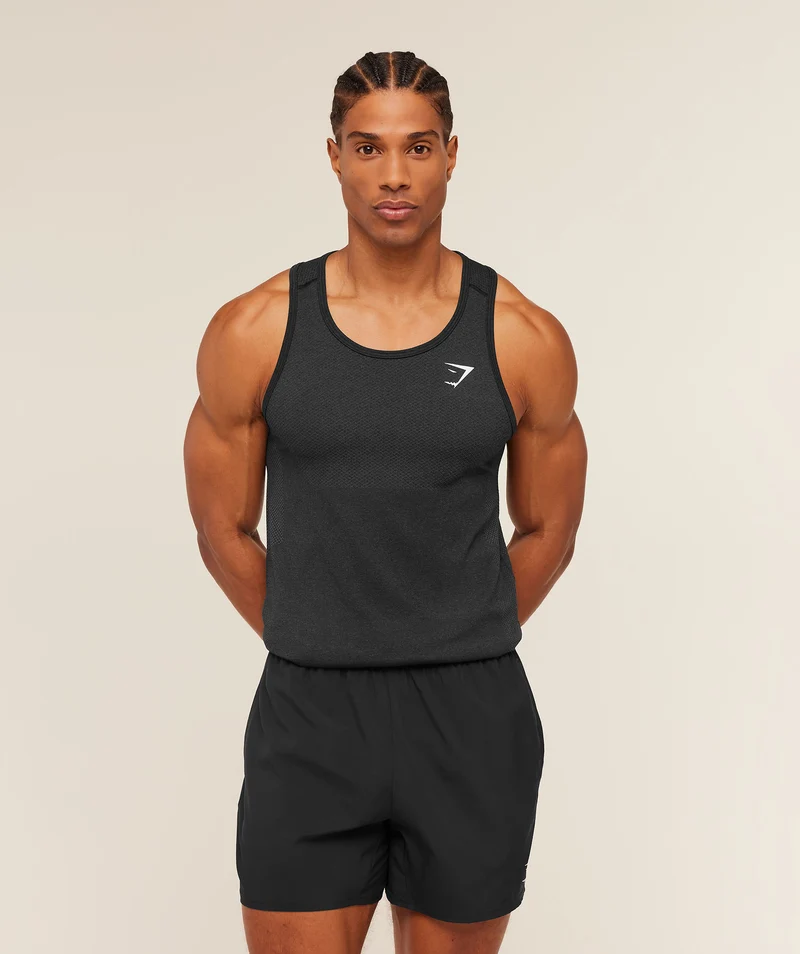 Gymshark Vital Tank - Black/Silhouette Grey