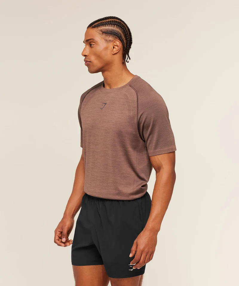 Gymshark Versatile Seamless T-Shirt - Taupe Brown/Cool Brown