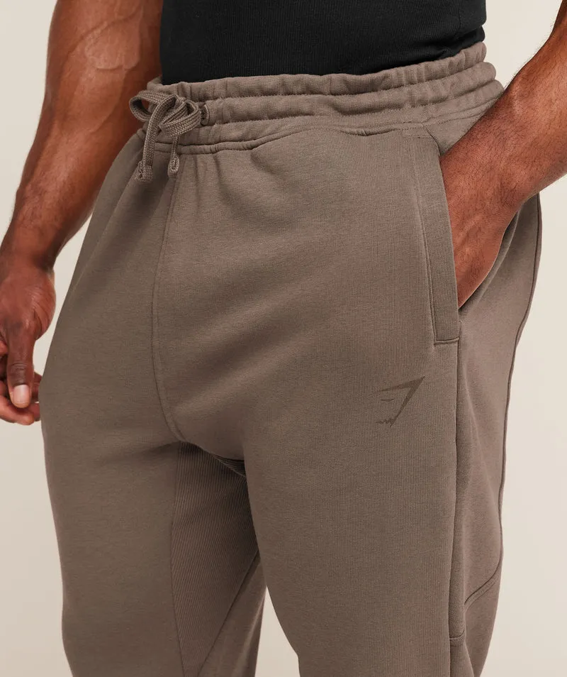 Gymshark Power Wordmark Jogger - Soft Brown