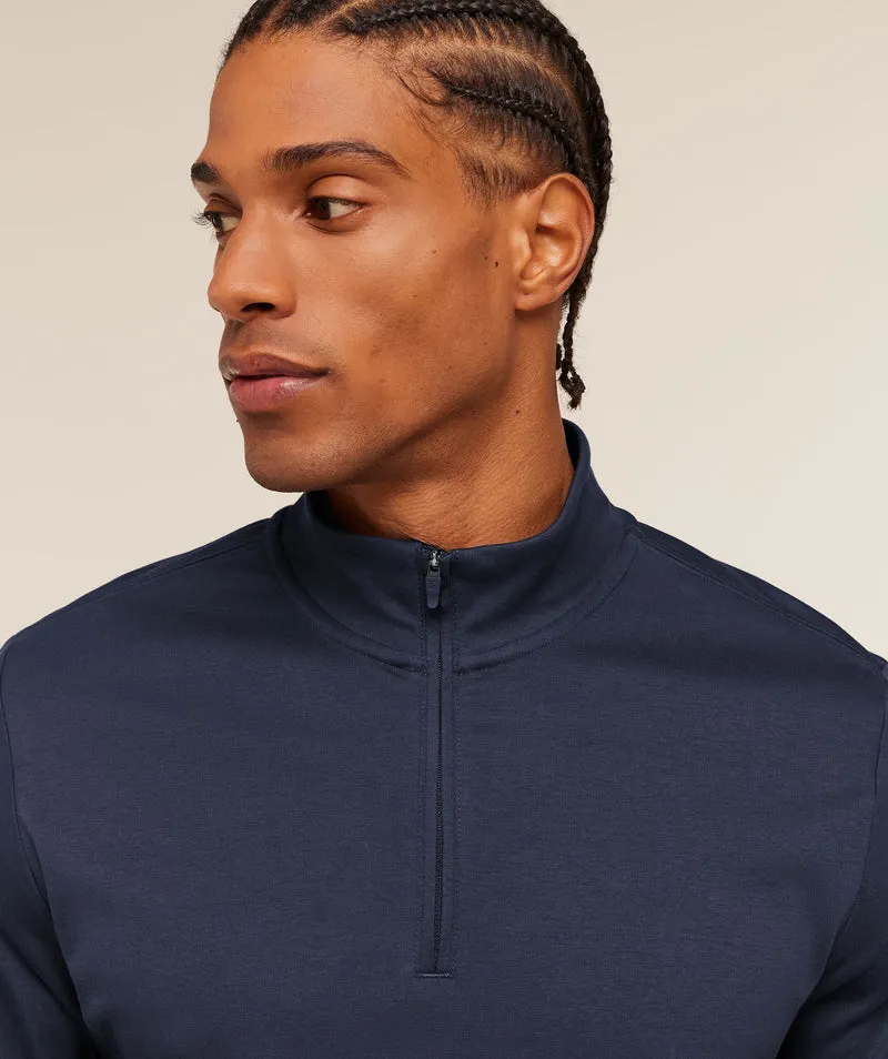 Gymshark Off Duty 1/4 Zip - Heavy Blue