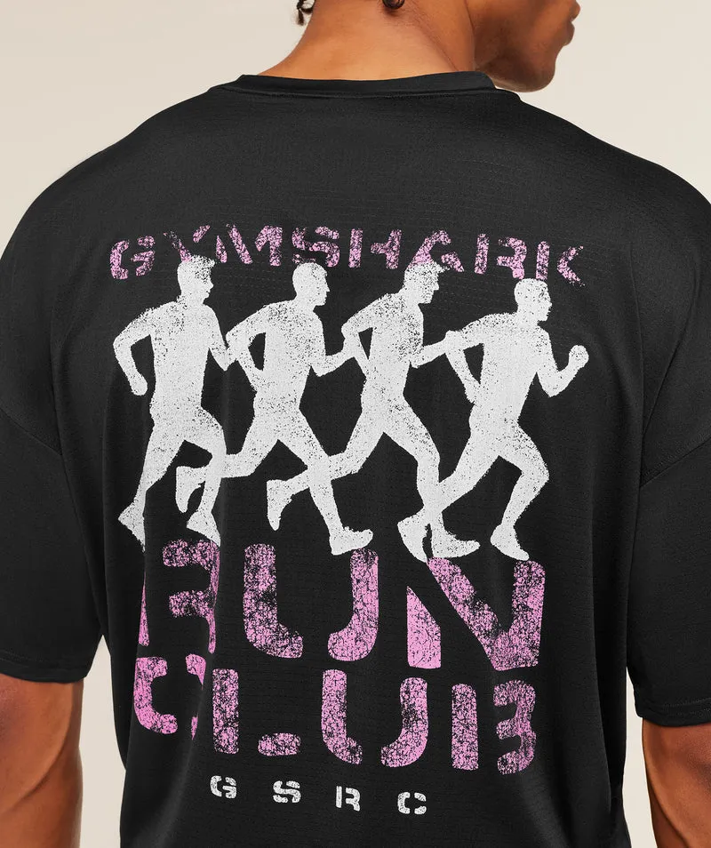 Gymshark GSRC Stencil Graphic T-Shirt - Black