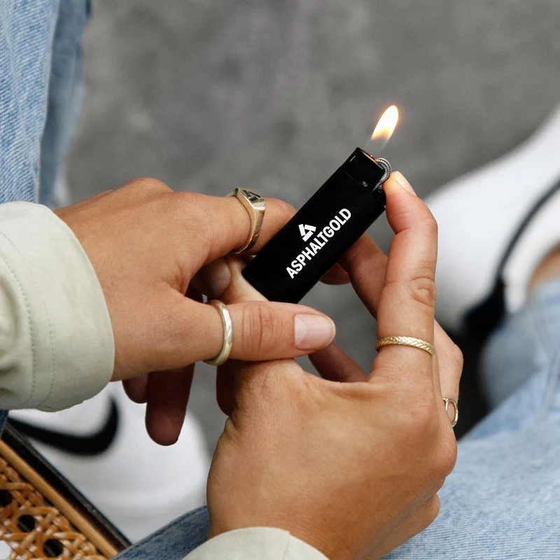 Asphaltgold Stack Logo Lighter