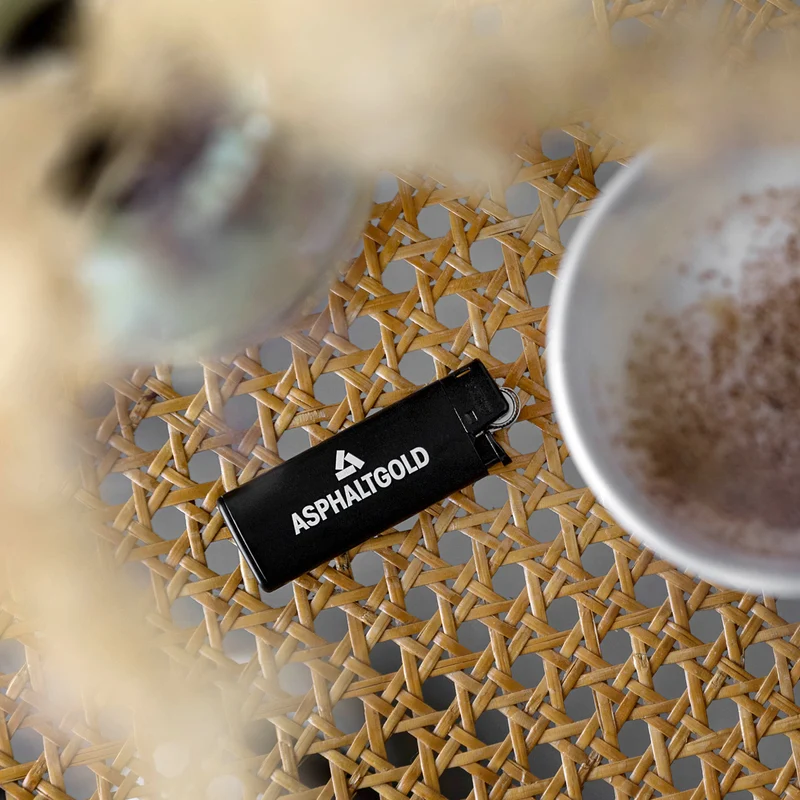 Asphaltgold Stack Logo Lighter